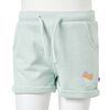 Kindershorts mit Kordelzug Helles Minzgrün 140