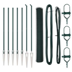 vidaXL Zaunpfosten Gr&uuml;n