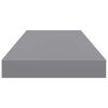 vidaXL Schweberegale 4 Stk. Grau 60x23,5x3,8cm MDF