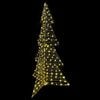 vidaXL Weihnachtsbaum mit 240 LEDs Warmes Weiß 180 cm Rattan