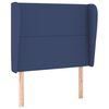 vidaXL Kopfteil mit Ohren Blau 103x23x118/128 cm Stoff
