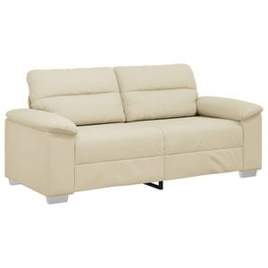 vidaXL 2-Sitzer-Sofa Creme 180x81x84 cm Kunstleder
