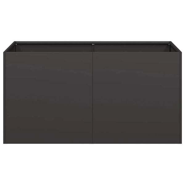 vidaXL Pflanzk&uuml;bel Schwarz 80x40x40 cm Kaltgewalzter Stahl