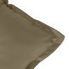 vidaXL Hochlehner-Auflagen 4 Stk. Melange Taupe 120x50x7 cm Stoff