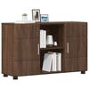 vidaXL Sideboard mit Regal Braun Eichen-Optik 88,5 x 30,5 x 55,5 cm