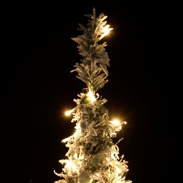 vidaXL Pop-Up-Weihnachtsbaum Künstlich Beschneit 200 LEDs 210 cm