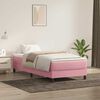 vidaXL Boxspringbett ohne Matratze Rosa 90x210 cm Samt