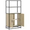vidaXL Highboard Sonoma-Eiche 68x35x139 cm Holzwerkstoff und Metall