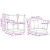 vidaXL Outdoor Ecksofa Massivholz Akazie und Textilene-Stoff Natur