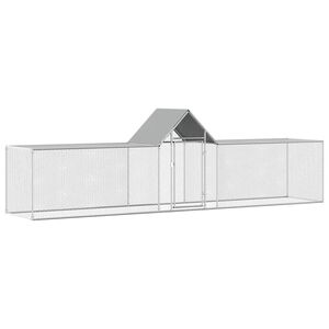 vidaXL H&uuml;hnerstall 5x1x1,5 m Verzinkter Stahl