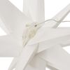 vidaXL LED-Weihnachtsstern Faltbar Weiß 100 cm