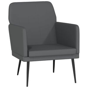 vidaXL Sessel Grau 61x78x80 cm Kunstleder