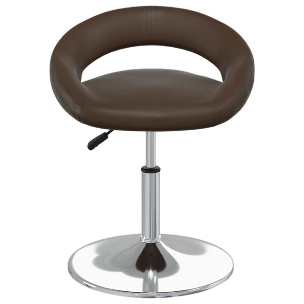 vidaXL Barhocker Braun Kunstleder