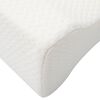 vidaXL Knee Pillow Wei&szlig; Memory-Schaum und Polyester 26 x 21,5 x 15 cm