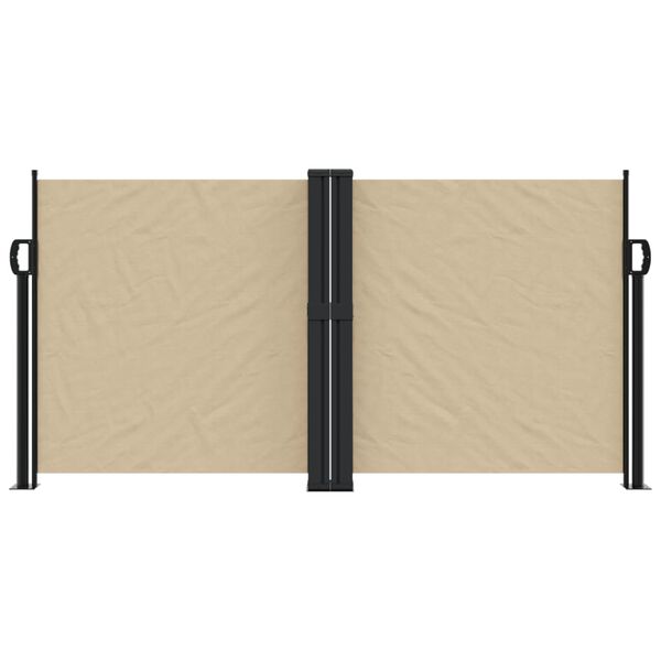 vidaXL Seitenmarkise Ausziehbar Beige 120x1000 cm