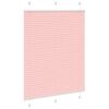 vidaXL Plissee Rosa 105x100 cm Stoffbreite 104,4 cm Polyester