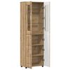 vidaXL Highboard mit T&uuml;r Artisan-Eiche 60 x 35 x 182 cm Holzwerkstoff