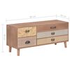 vidaXL TV-Schrank mit 5 Schubladen 90x30x40 cm Massivholz Kiefer