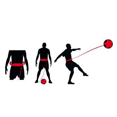 Avento Fußball-Trainingsgerät Schwarz und Rot