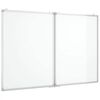 vidaXL Magnetisches Whiteboard Klappbar 120x100x1,7 cm Aluminium