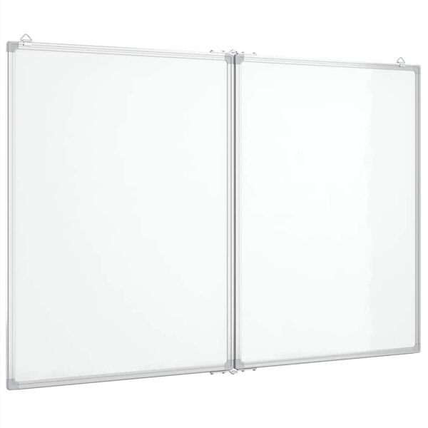 vidaXL Magnetisches Whiteboard Klappbar 120x100x1,7 cm Aluminium