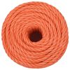 vidaXL Arbeitsseil Orange 12 mm 25 m Polypropylen