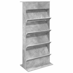 vidaXL Magazinregal Beton Grau 70 x 41 x 156 cm Holzwerkstoff