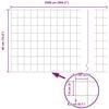 vidaXL Zaun mit Pfosten Silber 0,4 x 25 m Stahl