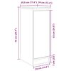 vidaXL Schuhschrank Wei&szlig; 29,5x34x76 cm Holzwerkstoff