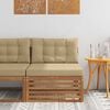 vidaXL Outdoor Mittelsofa Massivholz Akazie Natur