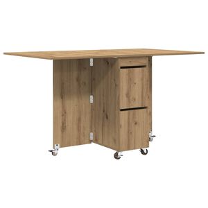 vidaXL Esstisch 140 x 80 x 77 cm Holzwerkstoff Artisan-Eiche