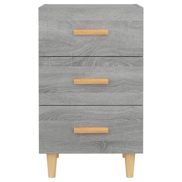 vidaXL Nachttisch Grau Sonoma 40x40x66 cm Holzwerkstoff