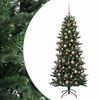 vidaXL K&uuml;nstlicher Weihnachtsbaum mit Weihnachtskugel 180 cm 300 LEDs