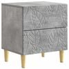 vidaXL Nachttisch Betongrau 43 x 34,5 x 48 cm Holzwerkstoff