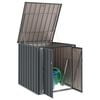 vidaXL Gartenlagerbox Schwarz 101,5 x 107 x 100 cm Stahl