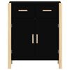 vidaXL Sideboard Schwarz 62x38x75 cm Holzwerkstoff