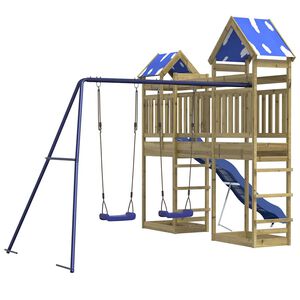 vidaXL Spielturm Impr&auml;gniertes Kiefernholz