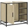 vidaXL Badezimmer-Waschbeckenschrank Sonoma-Eiche 65 x 33 x 60 cm Holzwerkstoff