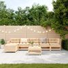 vidaXL 7-tlg. Garten-Lounge-Set Massivholz Kiefer