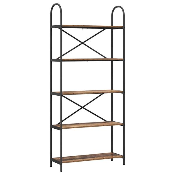 vidaXL B&uuml;cherregal Altholz 80 x 30 x 183 cm Holzwerkstoff