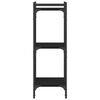vidaXL Bücherregal 3 Böden Schwarz 40x30x86 cm Holzwerkstoff
