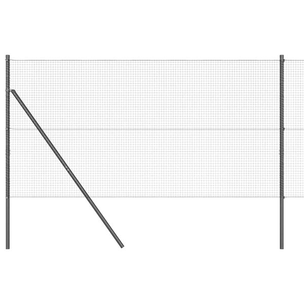 vidaXL Zaunpfosten Grau 10 x 1,4 m (19 x 19 mm Drahtgewebe)