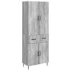 vidaXL Schrankset 2 pcs Grau Sonoma 66 x 34,5 x 89,5 cm Holzwerkstoff