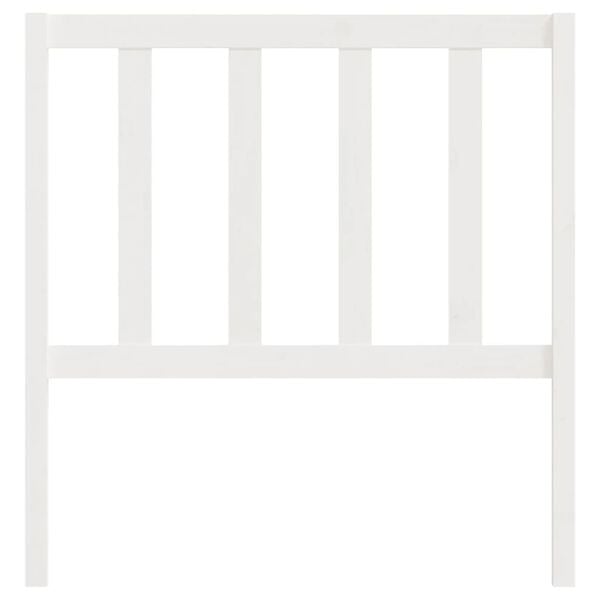 vidaXL Kopfteil Weiß 106x4x100 cm Massivholz Kiefer
