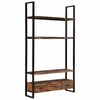 vidaXL B&uuml;cherregal 118x30x200 cm Massives Altholz