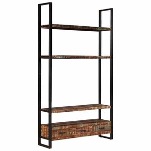 vidaXL B&uuml;cherregal 118x30x200 cm Massives Altholz