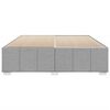 vidaXL Bettgestell ohne Matratze Hellgrau 200x200 cm Stoff