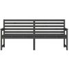 vidaXL Gartenbank Grau 203,5x48x91,5 cm Massivholz Kiefer