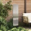 vidaXL Garten Sichtschutz-Leinwand Silber 32 x 140 cm Edelstahl