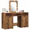 vidaXL Schminktisch mit Speicher Braun 50 x 41 x 135 cm Holzwerkstoff